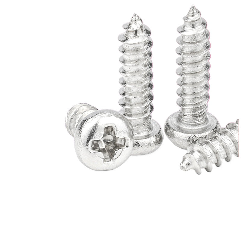 M1M2M3M4M5M6 White zinc plated round head self-tapping screws Cross slot pan head self-tapping screws Precision screws for Instrument & Equipment Assembly