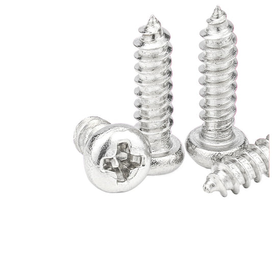 M1M2M3M4M5M6 White zinc plated round head self-tapping screws Cross slot pan head self-tapping screws Precision screws for Instrument & Equipment Assembly