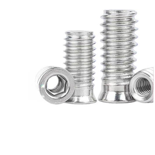 M4/M5 304 stainless steel inner and outer teeth embedded nuts inner hexagonal countersunk head nuts with media furniture nuts embedded parts for Woodworking & Furniture Repair