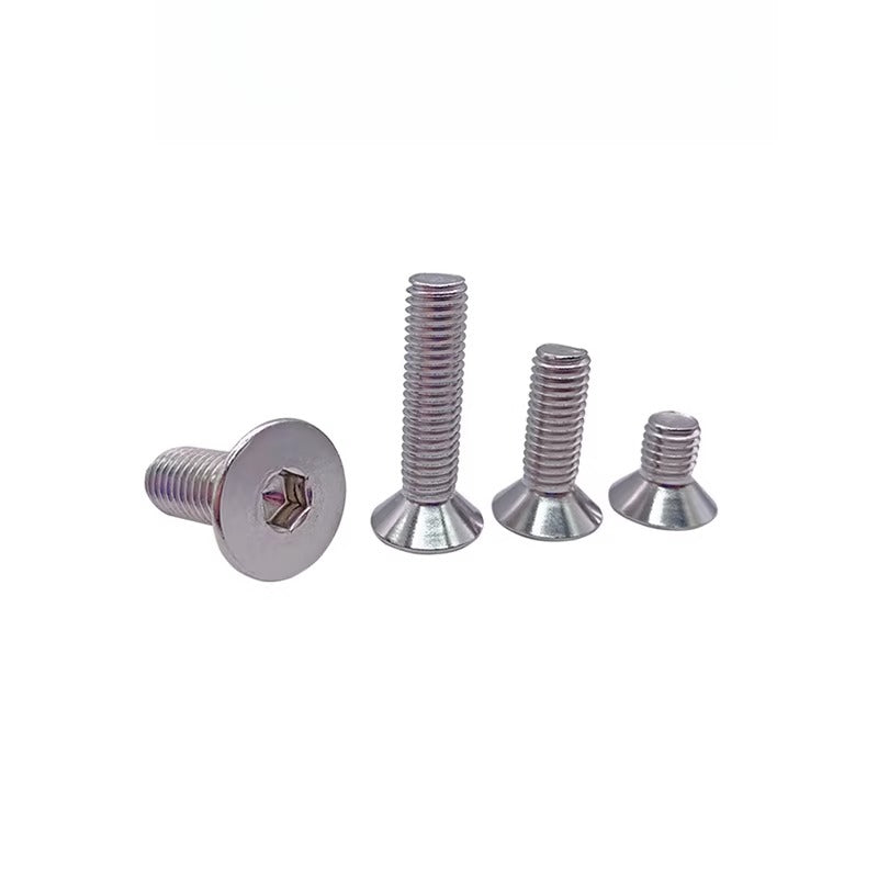 DIN7991 304 Stainless Steel M1.6 to M8 Screw Non-Standard Small Thin Countersunk Head Hex Machine Screw
