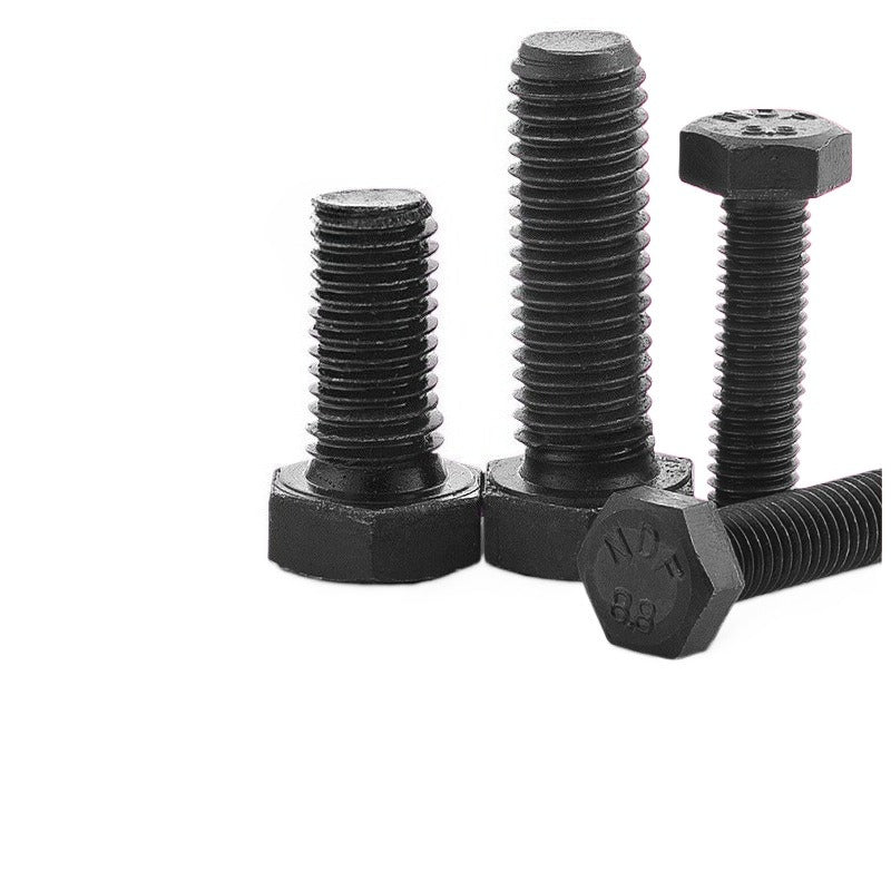 M4M6M8 Grade 8.8 High Strength Hexagon Bolt Black Hexagon Screw Extended Screw Hexagon Head Bolt  for Mechanical & Construction Use
