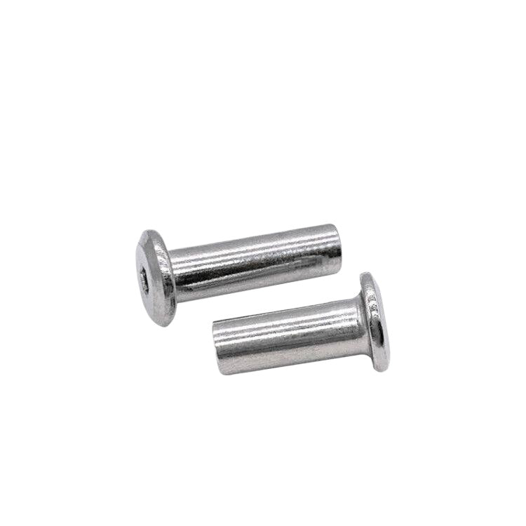304 Stainless Steel Hex Splint Nut Furniture Lock Barrel Nut M2 to M8*10*15-80
