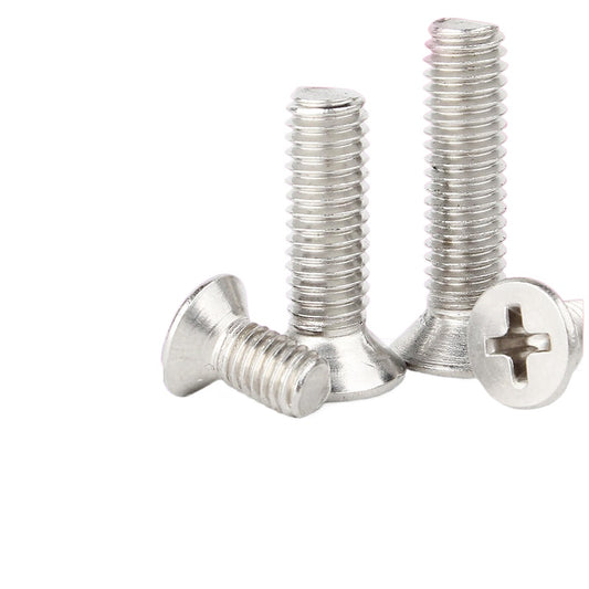 4 #-40 6 #-32 US 304 Stainless Steel US Screw Cross Slot Countersunk Head Bolt Flat Head Wire Bolt  for Furniture & Electronics