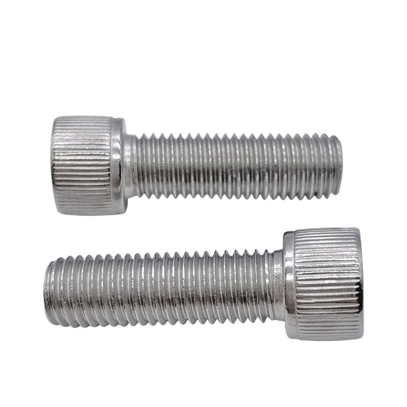 DIN912 M6-M30 Hex Socket Screw | 304 Stainless Steel Cylinder Cup Head Knurled Machine Screw