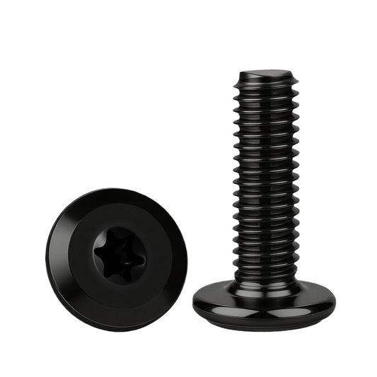 Black Torx Flat Head Furniture Screws & Sleeved Nut Set | 304 Stainless Steel | M3 M4 M5 M6 M8