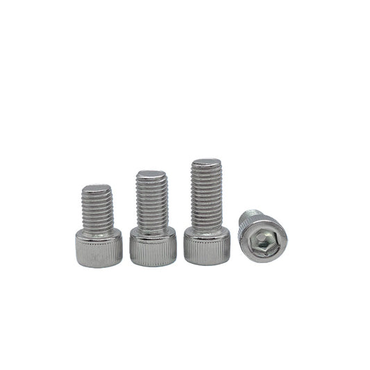 DIN912 M6-M30 Hex Socket Screw | 304 Stainless Steel Cylinder Cup Head Knurled Machine Screw
