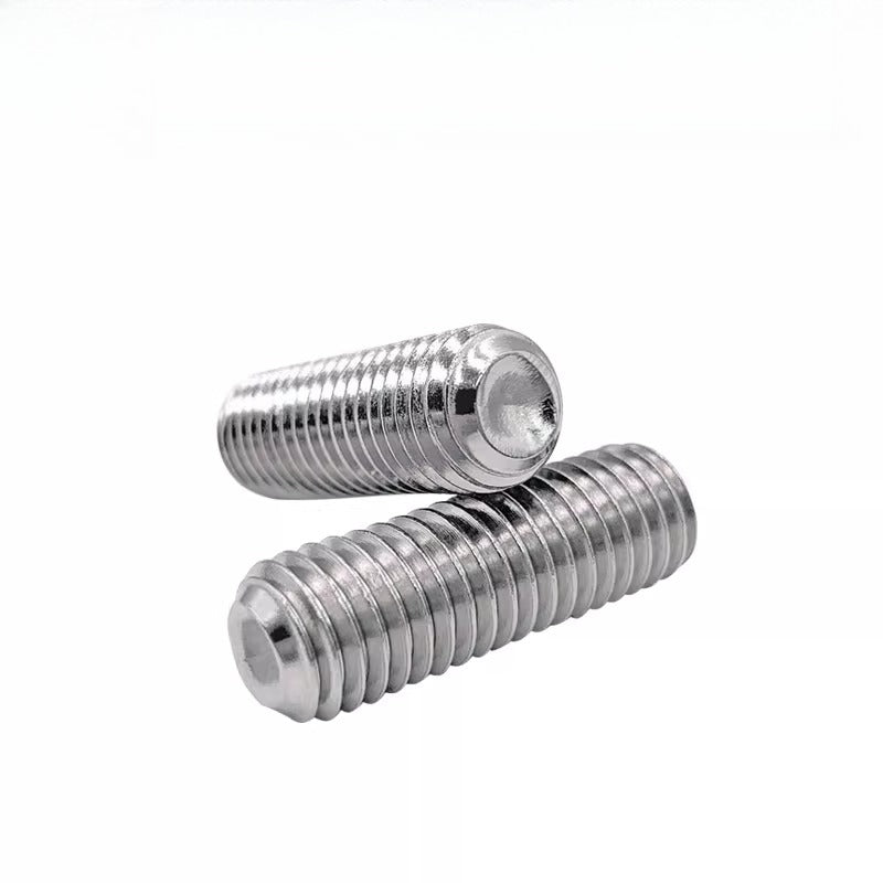 10#-32 UNF US Imperial Set Screw Copper Hex Flat/Concave End Fine Tooth Machine Fastener