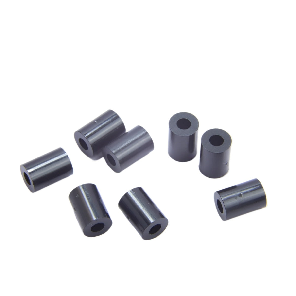 2/3/4/5/6MM Black ABS Plastic Isolation Column Round Hollow Isolation Column Casing Round Hole Through Spacer Column for Circuit Board Support & Electronic Assembly