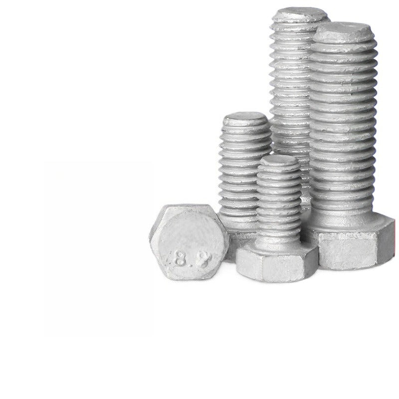 M10/M12/M14 8.8 grade hot dip galvanized outer hexagon screws iron bolt high strength screws hot dip galvanized screws for Construction Projects