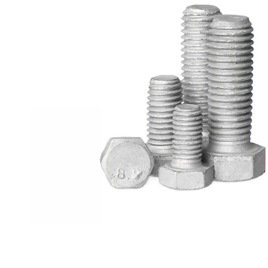 M10/M12/M14 8.8 grade hot dip galvanized outer hexagon screws iron bolt high strength screws hot dip galvanized screws for Construction Projects