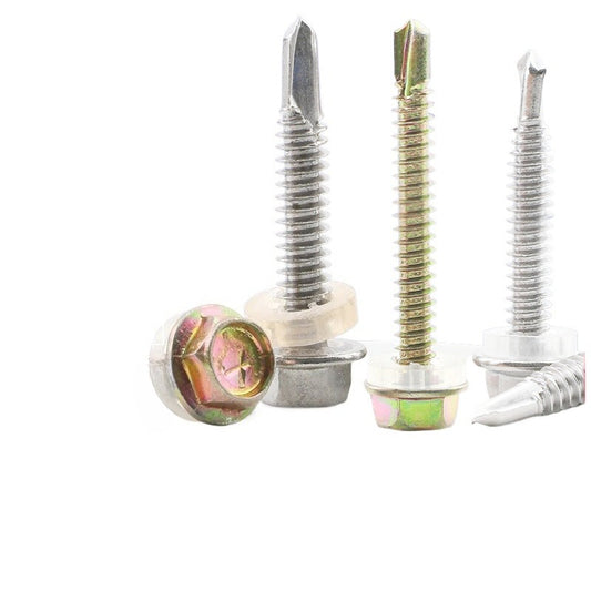 M4.2 410 Stainless Steel Hex Self Drilling Screws Color Zinc Dovetail Flange Self Tapping Screws for Color Steel & Metal