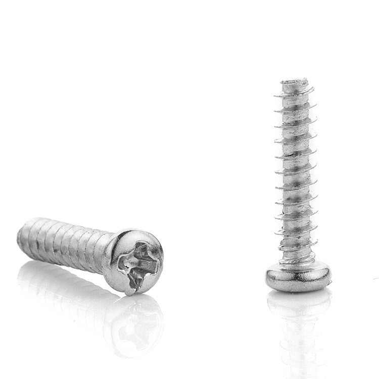 M1M2M3M4M5 galvanized cross round head flat tail self-tapping small screw electronic pan head flat tail self-tapping screw for Small Electronics & Appliances
