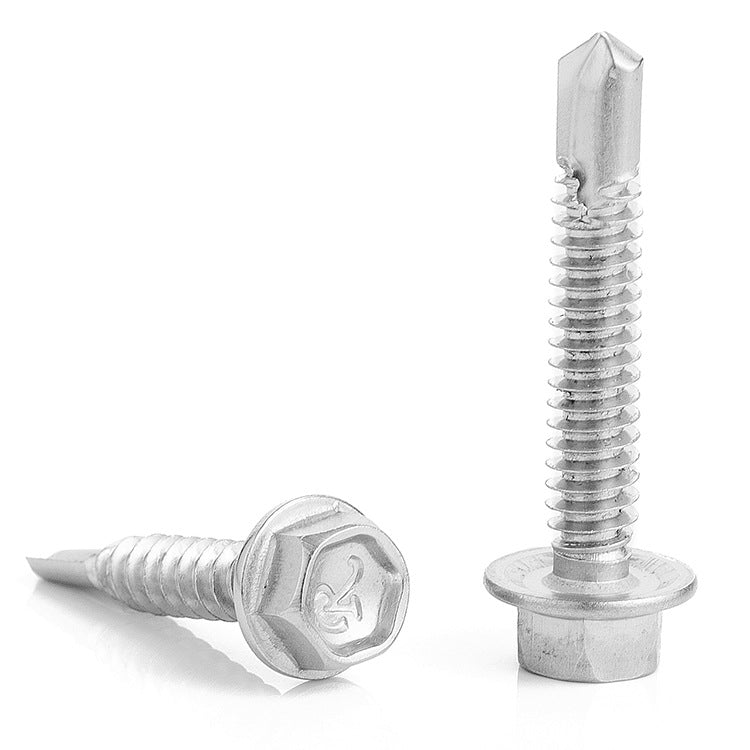 M4.2 410 Stainless Steel Hex Self Drilling Screws Color Zinc Dovetail Flange Self Tapping Screws for Color Steel & Metal