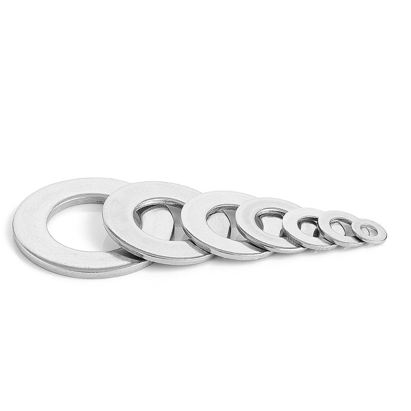 M6/M8/M10 4.8 Grade Galvanized Flat Washers Round Metal Gaskets for Machinery Assembly Furniture Installation