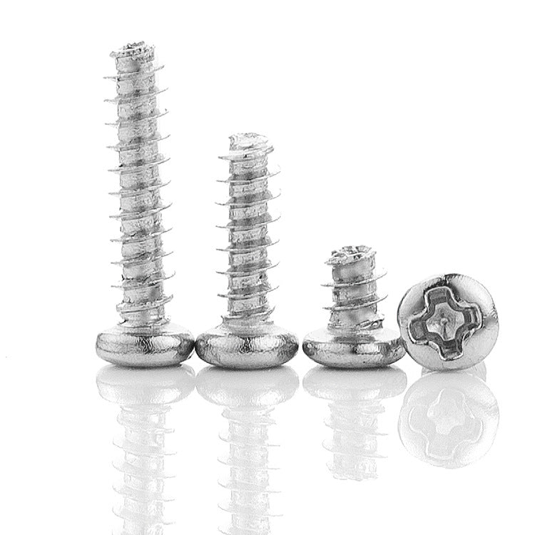 M1M2M3M4M5 galvanized cross round head flat tail self-tapping small screw electronic pan head flat tail self-tapping screw for Small Electronics & Appliances
