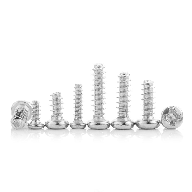 M2/M3/M4/M5 304 Stainless Steel Phillips Pan Head Flat Tail Self-Tapping Screws for Furniture & Electronics