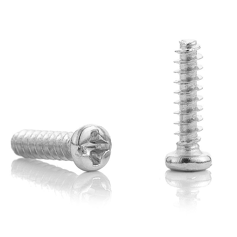 M2/M3/M4/M5 304 Stainless Steel Phillips Pan Head Flat Tail Self-Tapping Screws for Furniture & Electronics