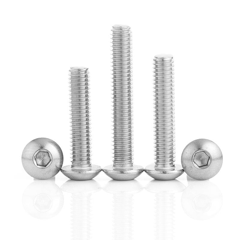 M4 | M5 | M6 | M8  201 stainless steel round head hexagon bolt pan head hexagon full tooth screw  for Home & Industrial Use