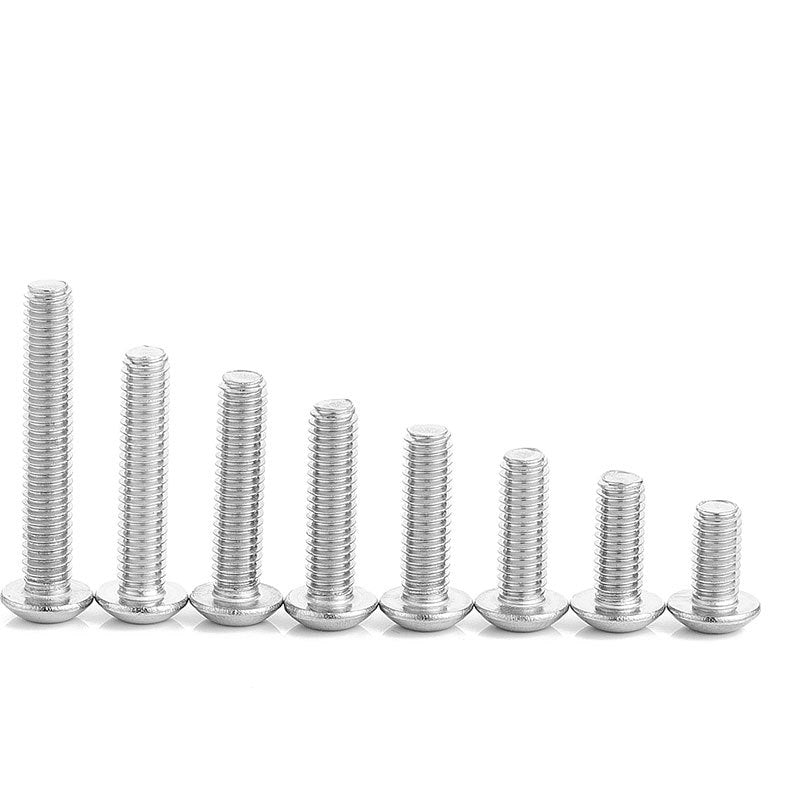 M4 | M5 | M6 | M8  201 stainless steel round head hexagon bolt pan head hexagon full tooth screw  for Home & Industrial Use
