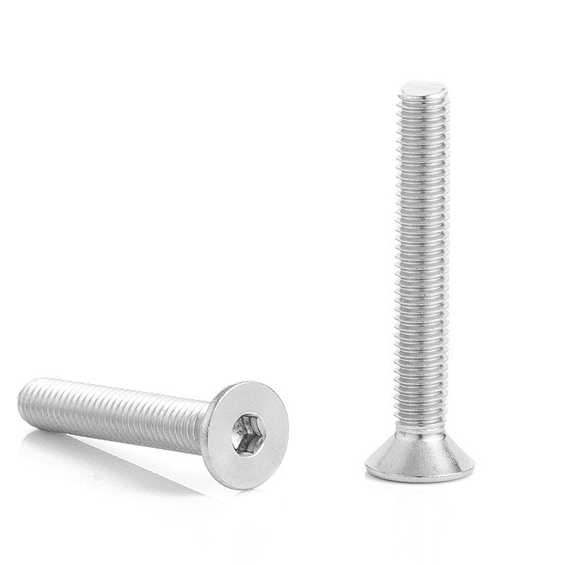 M5/M6/M10/M12 201 stainless steel countersunk head hexagon screw flat head hexagon bolt flat cup machine screw for Furniture & Machinery