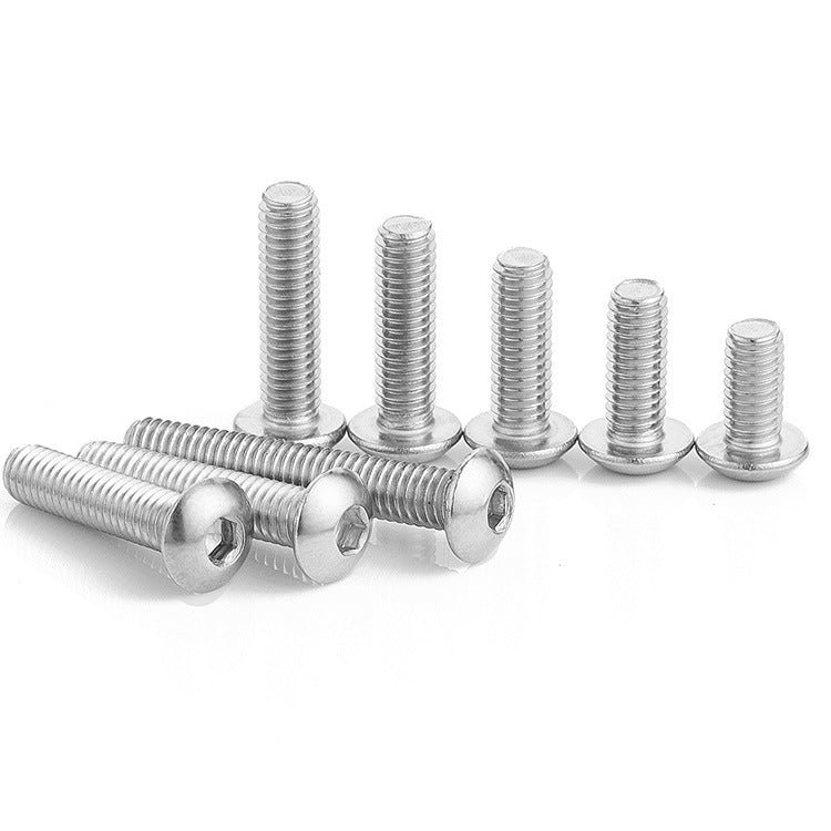 UNC 304 Stainless Steel Semicircle Head Hexagon Screws for Furniture & Mechanical Repair