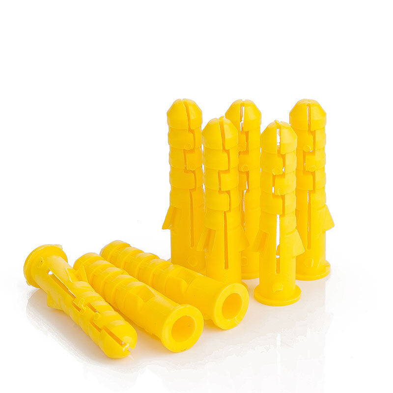 M6/M8 Plastic Expansion Tubes Yellow/White/Green Nylon Rubber Plugs for Wall Mounting Home Renovation