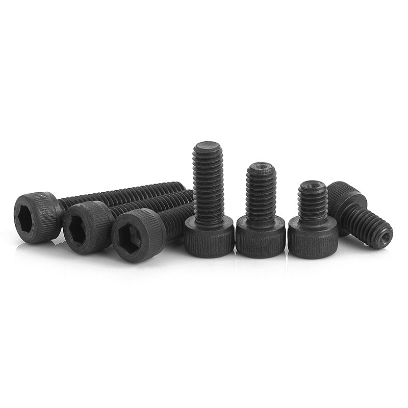 M3 M5 M6 M8 12.9 Grade Black Cylindrical/Cup Head Allen Screws Bolts for Industrial Machinery DIY Hardware Automotive Assembly