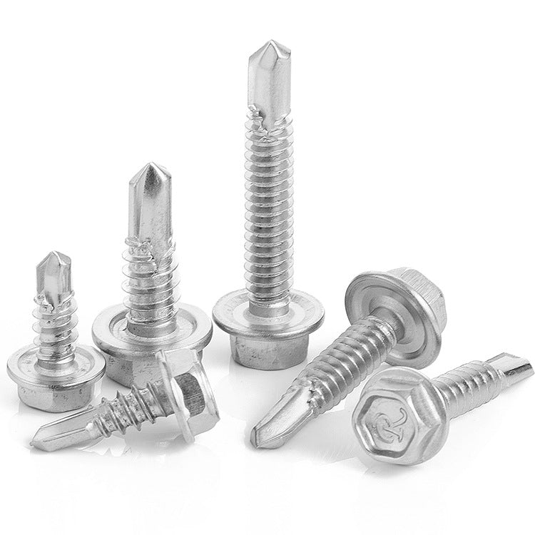 M4.2 410 Stainless Steel Hex Self Drilling Screws Color Zinc Dovetail Flange Self Tapping Screws for Color Steel & Metal