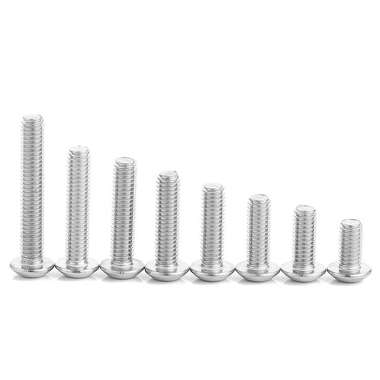 UNC 304 Stainless Steel Semicircle Head Hexagon Screws for Furniture & Mechanical Repair