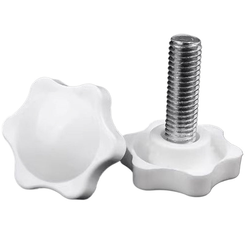M4/M5/M6/M8/M10 White plum handle screw star handle bakelite hand screw six star knob head bolt for Industrial Equipment & Tool Adjustment
