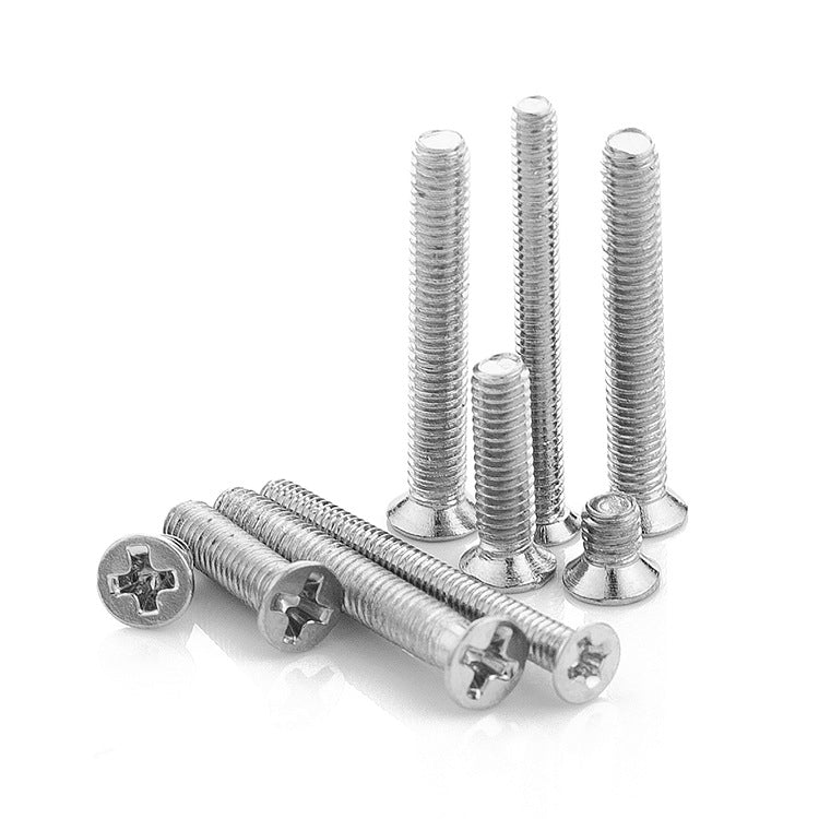 M1.2/M1.4/M1.6/M1.7 Iron-plated galvanized cross countersunk head screws Flat head machine screws  for Precision Hardware & Crafts