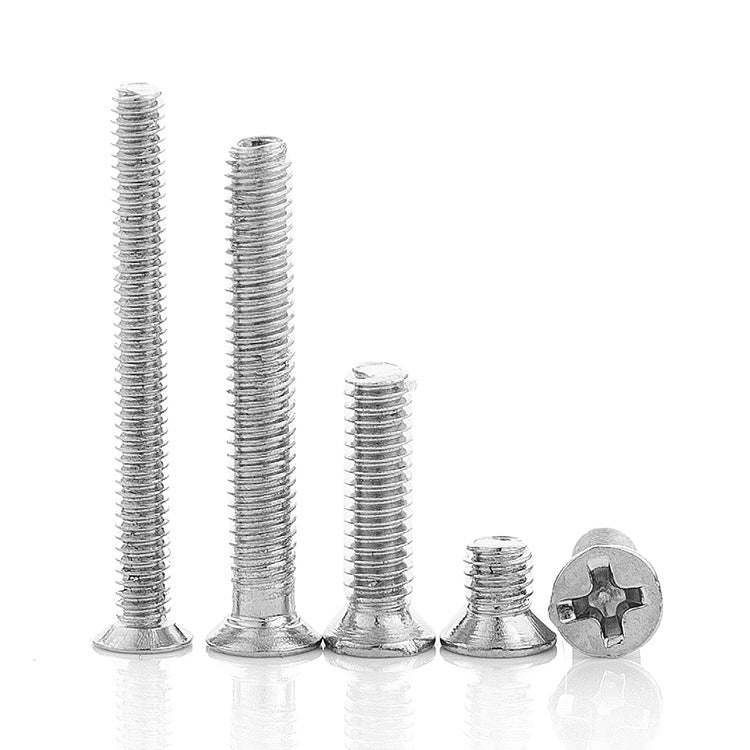 M1.2/M1.4/M1.6/M1.7 Iron-plated galvanized cross countersunk head screws Flat head machine screws  for Precision Hardware & Crafts
