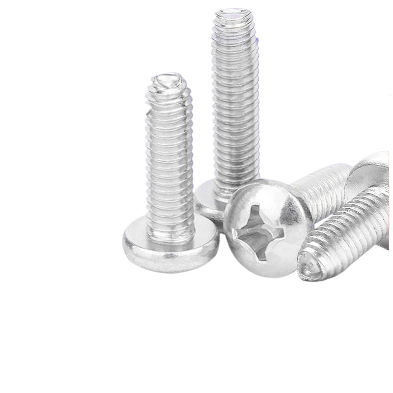 M3 M4 M5 304 Stainless Steel Pan Head Triangular Tooth Self-Locking Machine Screws for Industrial Assembly