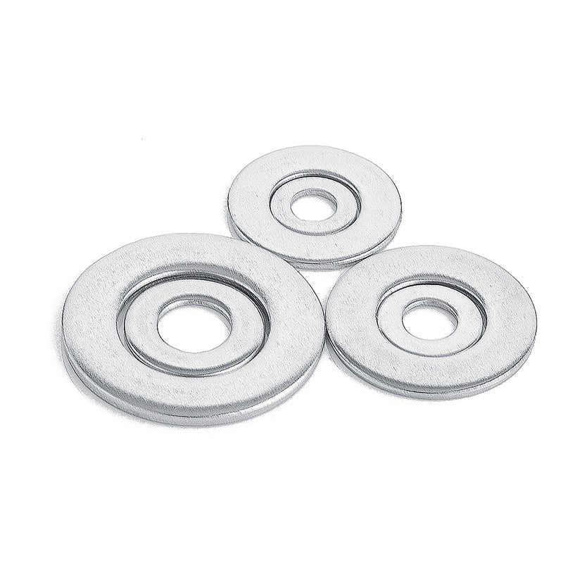 M6/M8/M10 4.8 Grade Galvanized Flat Washers Round Metal Gaskets for Machinery Assembly Furniture Installation
