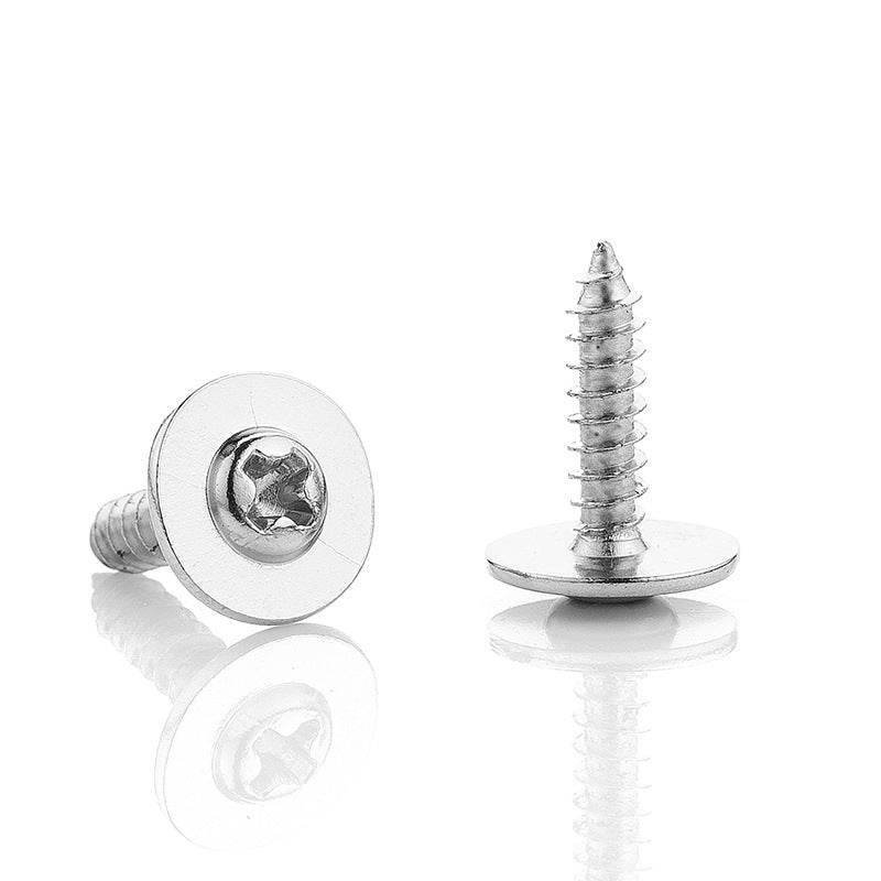 M2 M2.6 M3 M4 304 Stainless Steel Phillips Round Head with Pad Self-Tapping Screws for Electronics and Furniture Assembly