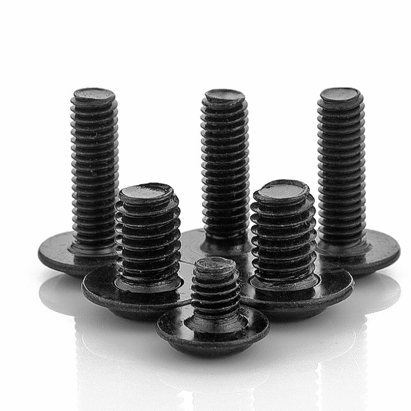 M2.5 M3 M4 M5 Cross Pan Head Screws with Washer & Self-Tapping Teeth for Furniture & DIY Assembly