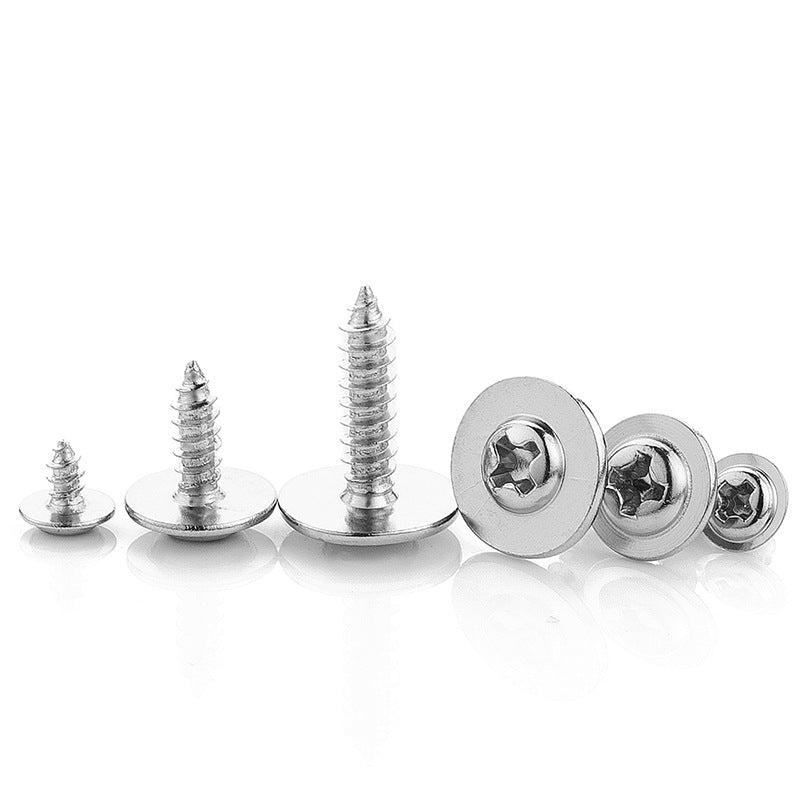 M1.4/M2/M3/M5 Carbon steel galvanized cross pan head with pad self-tapping screws round head with meson screws  for Home Decoration & Panel Installation