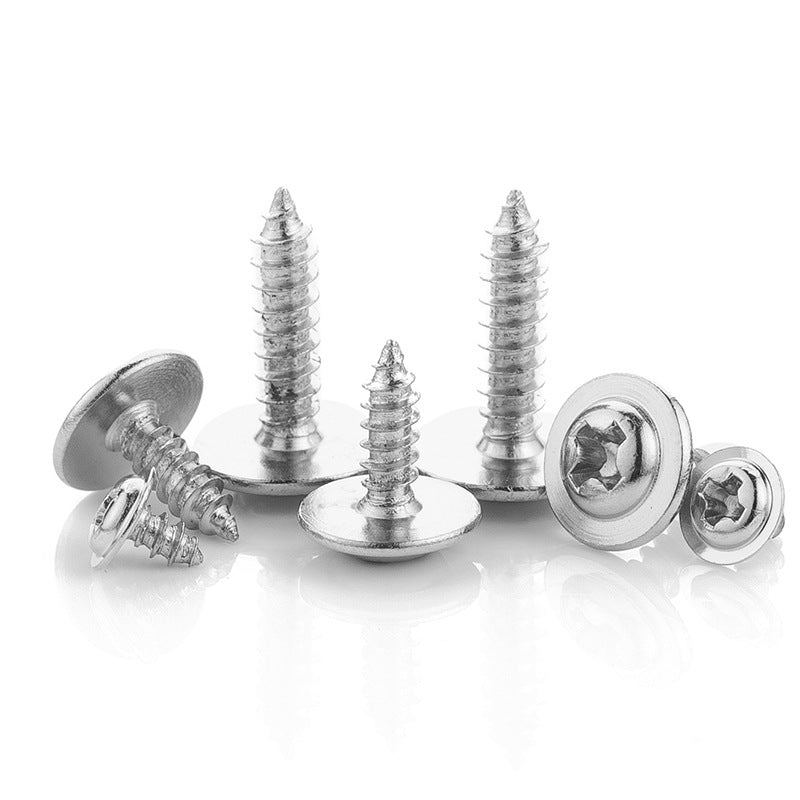M1.4/M2/M3/M5 Carbon steel galvanized cross pan head with pad self-tapping screws round head with meson screws  for Home Decoration & Panel Installation