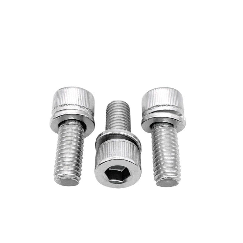 DIN912 M2-M8 Hex Socket Combination Screw 304/316 Stainless Steel Cup Head Elastic Washer 2-Piece Screw