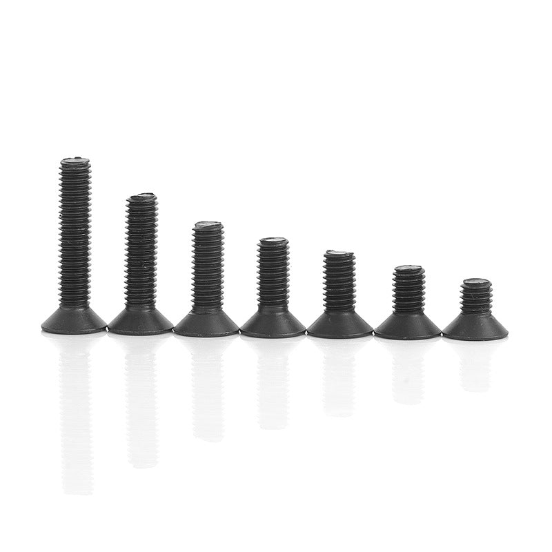 10.9 Grade High Strength Countersunk Head Hexagon Screws Black Flat Head Bolts for Industrial Machinery Assembly
