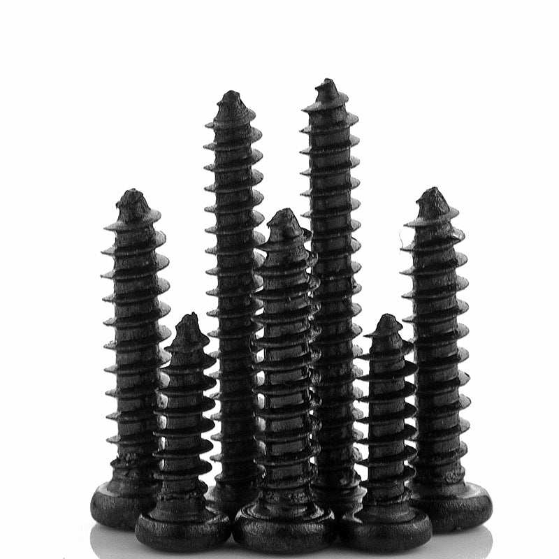 M2.5M3M5 Black Cross Pan Head Self-Tapping Screws Electronic Small Round Head Screws for Electronics Assembly & Device Repair