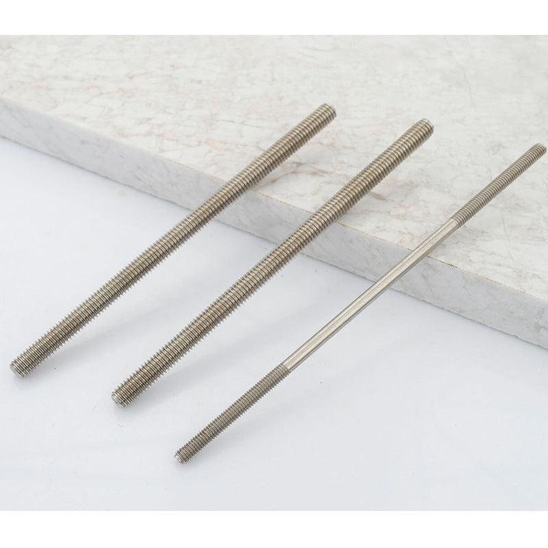 M4/M5/M6/M10 201 stainless steel screw rod full tooth screw rod full thread tooth strip for Industrial Construction & Hardware