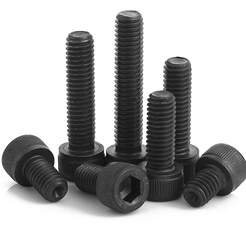 M1.4/M1.6/M2 Grade 12.9 small cup head hexagon screw full tooth black cylindrical head high strength bolt for Precision Machinery & Electronics