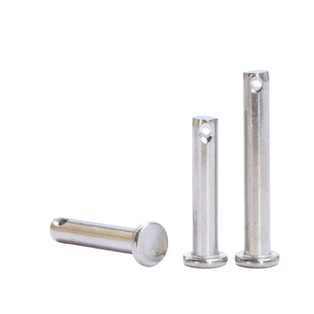 M3M4M5M6M8M10 304 Stainless Steel Pin Flat Head Holed Latch Locating Pin Fixed Pin Cylinder Pin  for Furniture & Equipment Connection