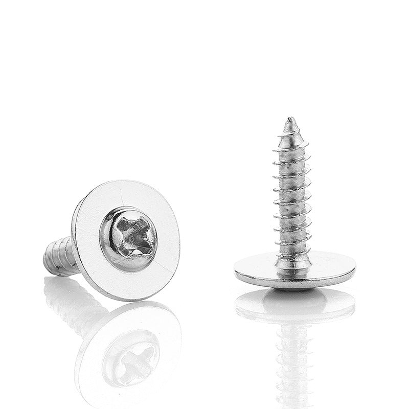 M1.4M1.7M2 Nickel-plated cross pan head with pad self-tapping screw pan head with meson self-tapping screw  for Electronics & Small Devices