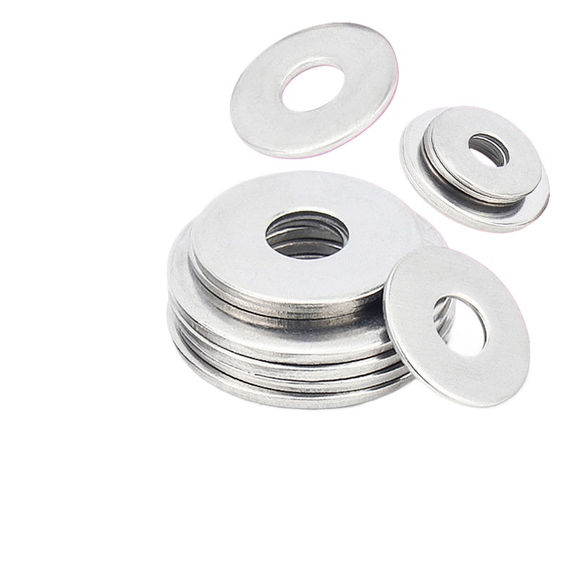 M3 M4 M5 M6 M8 304 Stainless Steel Round/Flat Metal Washer Hardware Screw Washers for Fastening DIY Hardware & Industrial Machinery Assembly