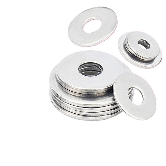 M3 M4 M5 M6 M8 304 Stainless Steel Round/Flat Metal Washer Hardware Screw Washers for Fastening DIY Hardware & Industrial Machinery Assembly