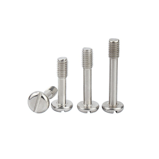 GB837/GB67 304/316 Stainless Steel Screw | Pan Head Slotted Half Thread Non-Removable Fastener