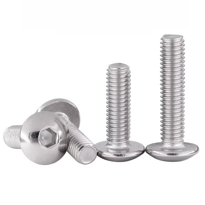 M2-M10 304 Stainless Steel  Screw  Large Flat Mushroom Head Internal Hex Umbrella Bolt
