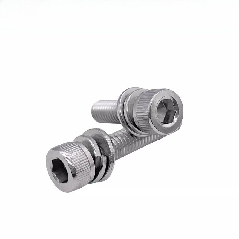 DIN912 304 Stainless Steel Cup Head Combination Screw Hexagonal Extra Large/Small Elastic Pad Assembled Screw
